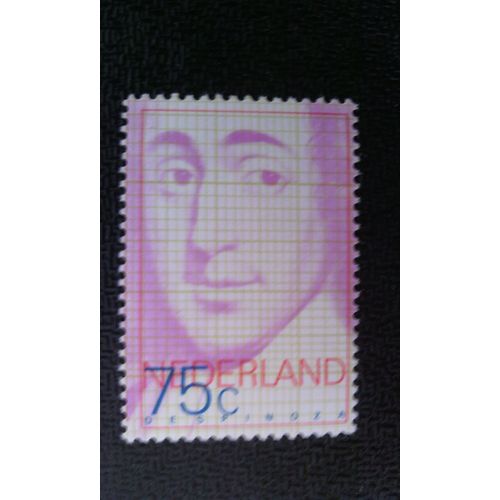 Timbre Pays-Bas (Hollande - Nederland) Yt 1065 Baruch De Spinoza (1632-1677) Philosophe 1977