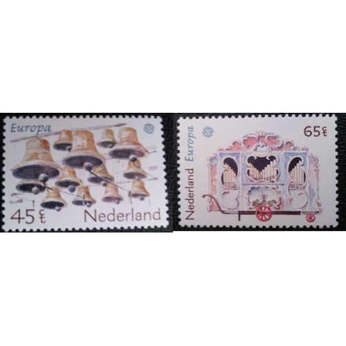 Timbre Pays-Bas (Hollande - Nederland) Yt 1156 - 1157 Séries: Europa (C.E.P.T.) - Folklore 1981