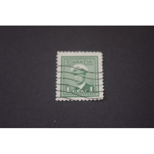 Timbre Canada 1¢ King George Vi 1942 Postes Postage
