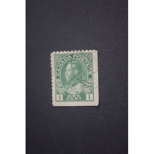 Timbre Canada 1 Once Cent Le Roi George V 1910-1936