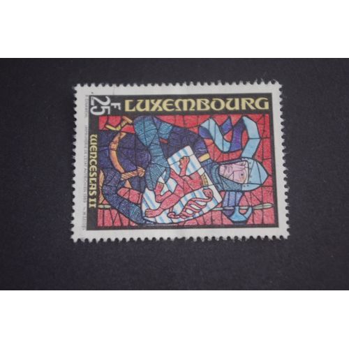 Timbre Luxembourg 25f Wencescas Ii 1989 P. Sinawehl