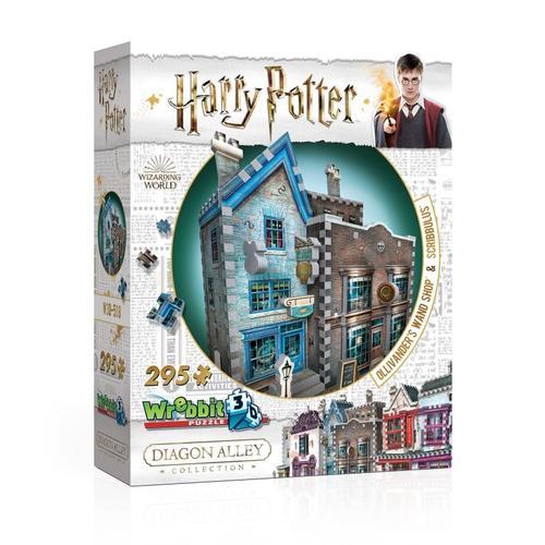 Puzzle 295 Pièces Puzzle 3d - Harry Potter - Ollivander Baguettes Magiques Et Scribbulus