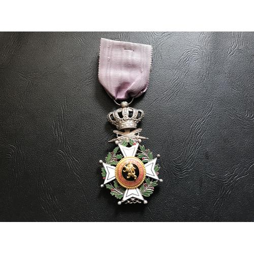 Croix Chevalier De LOrdre De Leopold - Titre Militaire