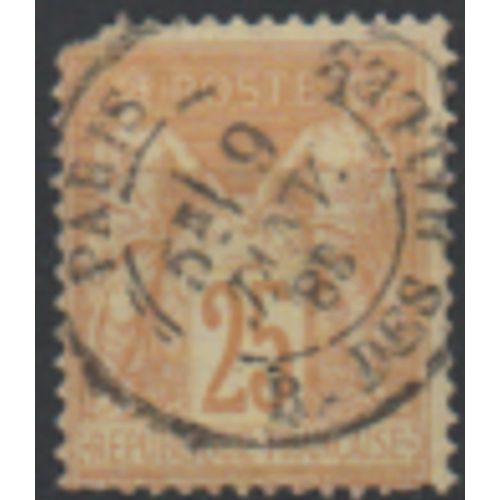 France: Timbre Dit " Sage " Du Type Ii Des Années 1877/1880, N° 92.