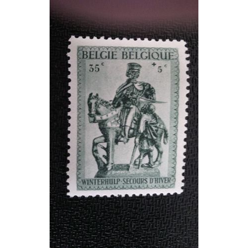 Timbre Belgique Yt 584 Statue De Saint Martin 1941