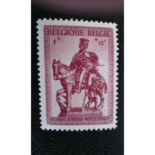 Timbre Belgique Yt 587 Statue De Saint Martin 1941