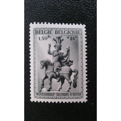 Timbre Belgique Yt 588 Statue De Saint Martin 1941