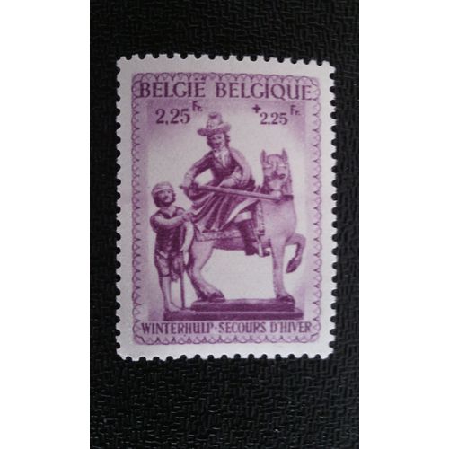 Timbre Belgique Yt 590 Statue De Saint Martin 1941