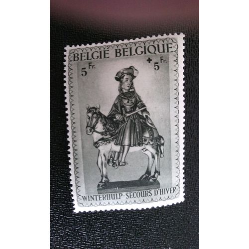 Timbre Belgique Yt 592 Statue De Saint Martin 1941