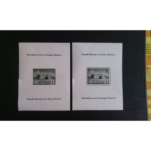 Timbre Belgique Yt Bf 13 - 14 Fondation Musicale Queen Elisabeth 1941