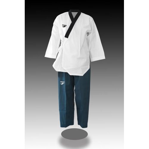Dorawon, Dobok Poomsae Brodé Dan Lady Taille 150 Cm, Col Y Noir