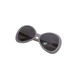 Lunettes Plastique Paillettes Disco Argent
