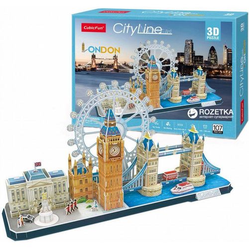 Puzzle 107 Pièces Puzzle 3d - Londres - Difficulté : 4/8