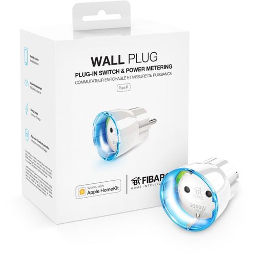 Fibaro Wall Plug Zwischenprise Mâle Typ F Pour Apple Homekit