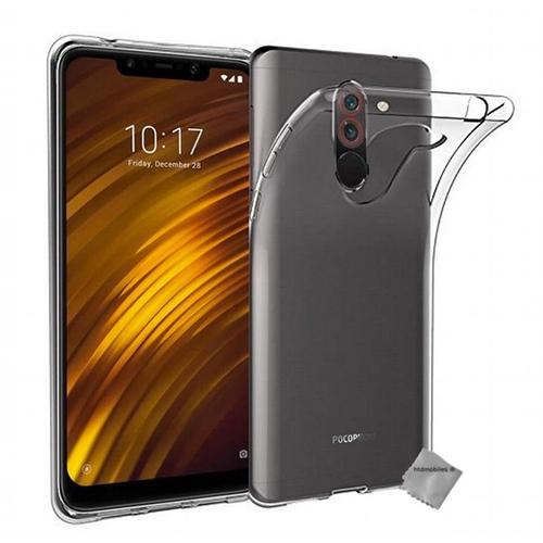 Housse Etui Coque Silicone Gel Xiaomi Pocophone F1 + Verre Trempe Transparent Tpu