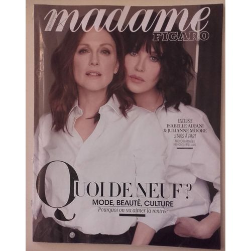 Madame Figaro N° 23020 - Isabelle Adjani - Julianne Moore