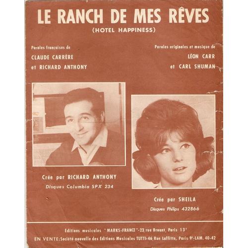 Partition Sheila - Richard Anthony Le Ranch De Mes Rêves ( Hotel Happiness )