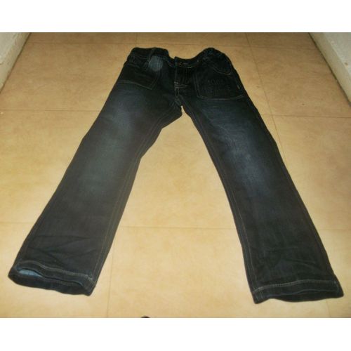 Jean Bleu Fonce Vert Baudet Fille Taille 7 Ans Taille Reglable ...