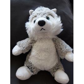 Gros doudou chien gris blanc roda rodadou 36 cm - Rodadou