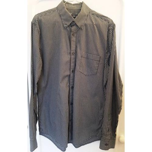 Chemise Homme Petits Carreaux Noir / Blanc