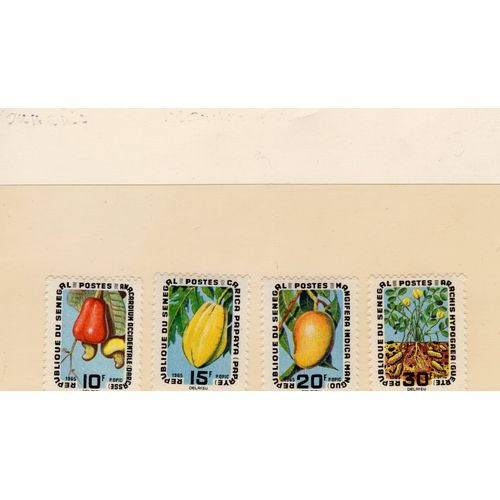 Timbres-Poste Du Sénégal (Ressources Agricoles)