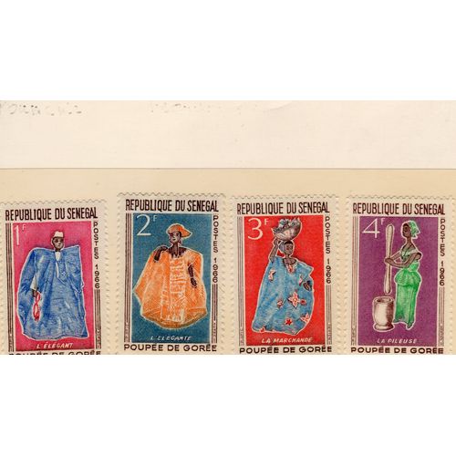 Timbres-Poste Du Sénégal (Poupées De Gorée)