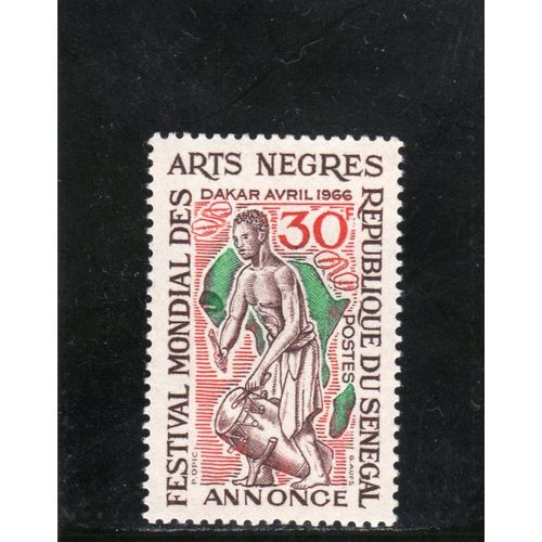 Timbre-Poste Du Sénégal (Prélude Au Festival Mondial Des Arts Nègres)