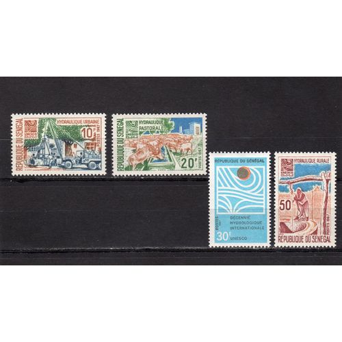 Timbres-Poste Du Sénégal (Travaux DHydraulique Sous LÉgide De LU.N.E.S.C.O.)