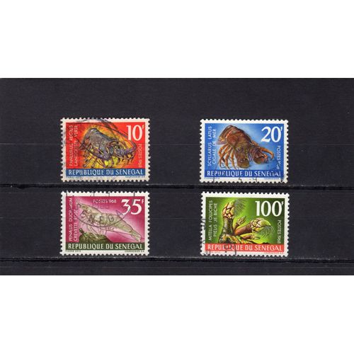 Timbres-Poste Du Sénégal (Crustacés)