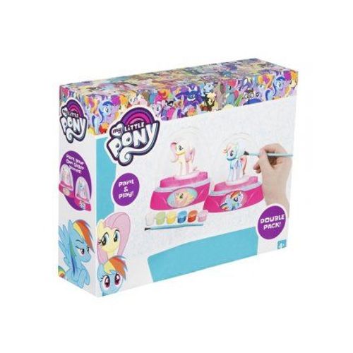 Pack 2 Boules A Neige A Peindre Rainbow Dash Fluttershy - My Little Pony