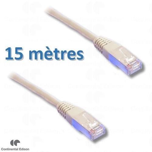 Cable RJ45 cat.6 blinde FTP 15m