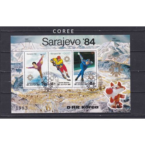 Bloc De Coree Sur Les J.O. De 1984 À Sarajevo