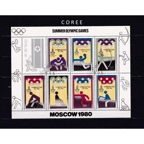 Bloc De Coree Sur Les J.O. De 1980 À Moscou