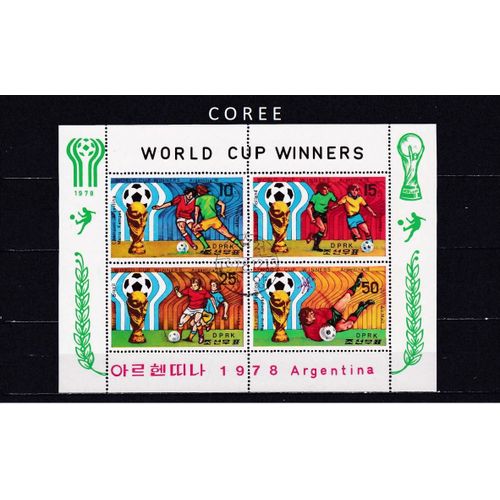 Bloc De Coree Sur Les 3 Vainqueurs De La Coupe Du Monde De Football