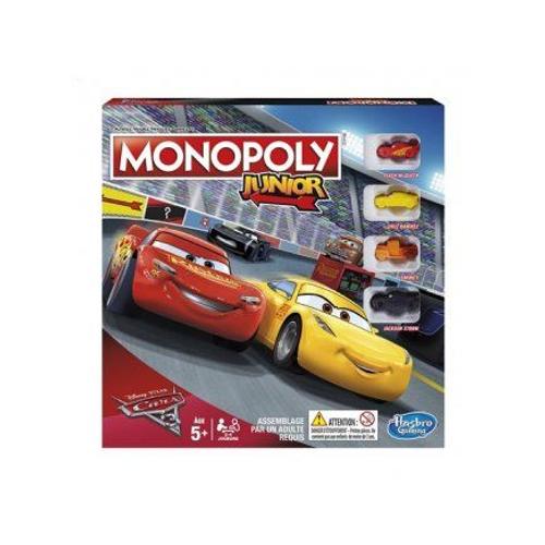 Monopoly Junior Cars 3 Disney Pixar - Jeu De Societe