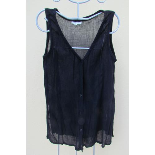 Gilet Sans Manche Noir Folia Taille S