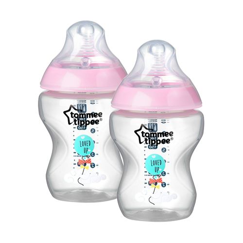Lot De Biberons Déco Fille Closer To Nature 260ml X2 - Tommee Tippee