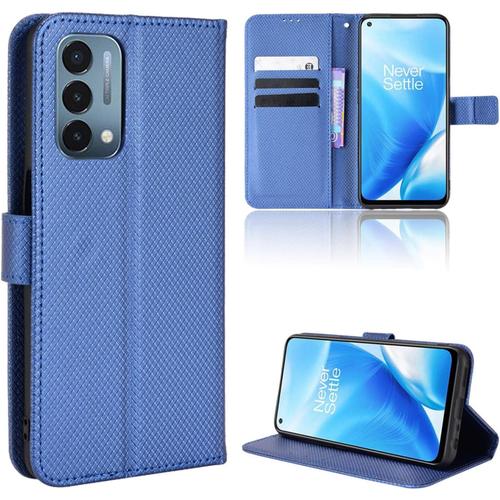 Coque Pour Oneplus Nord N200 5g Housse De Protection Etui À Rabat Premium En Cuir Pu Magnétique Cover Pour Oneplus Nord N200 5g Bleu