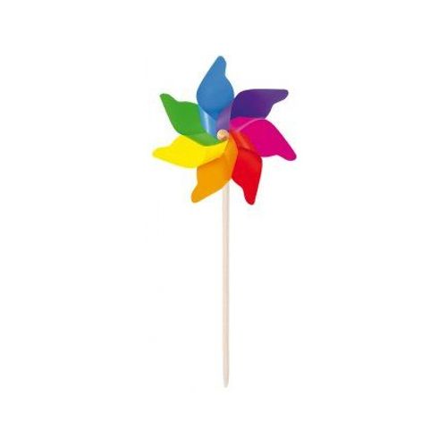 Moulin A Vent Geant Multicolore H 120 Cm Ø 62 Cm