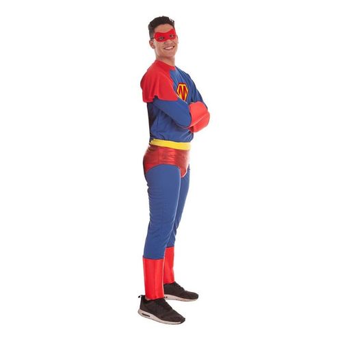 Déguisement De Super-Héros Bleu Et Rouge Pour Homme