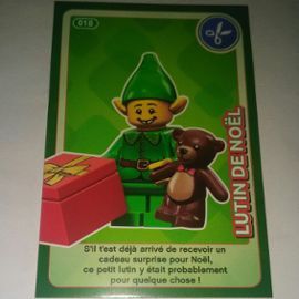 Carte Lego Auchan, Crée Ton Monde, Lutin De Noel 18