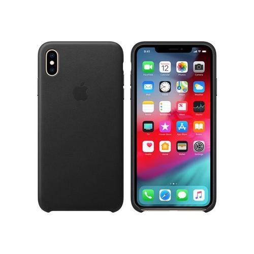 Apple - Coque De Protection Pour Téléphone Portable - Cuir - Noir - Pour Iphone Xs Max