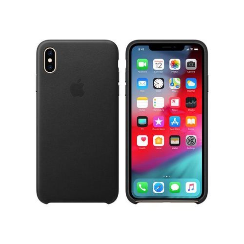 Apple - Coque De Protection Pour Téléphone Portable - Cuir - Noir - Pour Iphone Xs Max