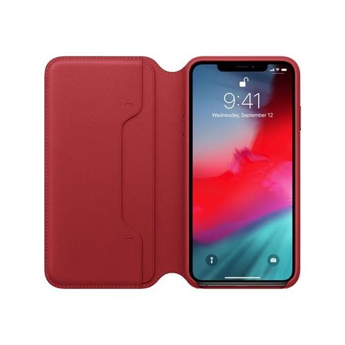 Apple Folio - (Product) Red - Étui À Rabat Pour Téléphone Portable - Cuir - Rouge - Pour Iphone Xs Max