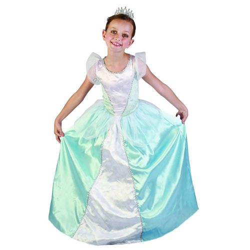 Déguisement Princesse Bleue Fille - Taille: S 4-6 Ans (110-120 Cm)