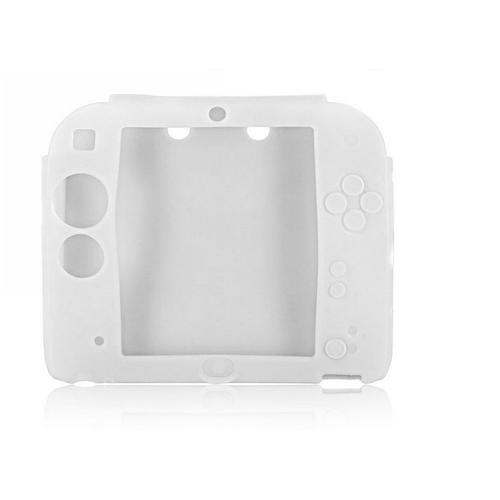 Souple Silicone Étui Coque Housse Anti-Choc Protection Pour Nintendo 2ds Console Blanc