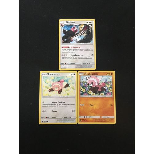 2x Nounourson + Chelours (Pokemon)