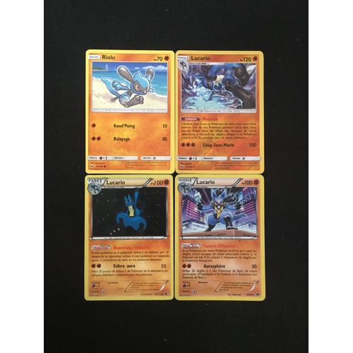 Riolu + 3x Lucario (Pokemon)