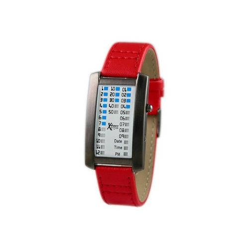 Montre Femme Xtress Cuir Rouge