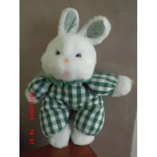 Lapin Blanc Et Vert Nounours